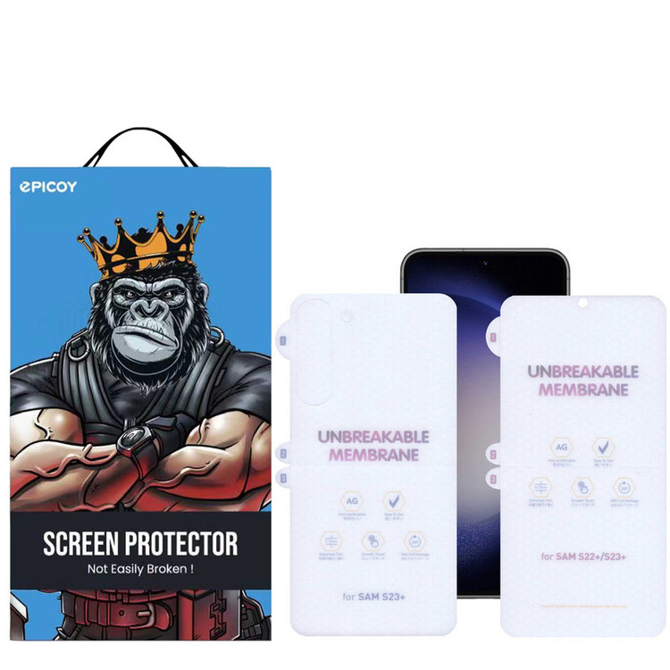 محافظ صفحه نمایش اپیکوی مدل Hydrogel-Matte مناسب برای گوشی موبایل سامسونگ Galaxy S23 Plus به همراه محافظ پشت گوشی