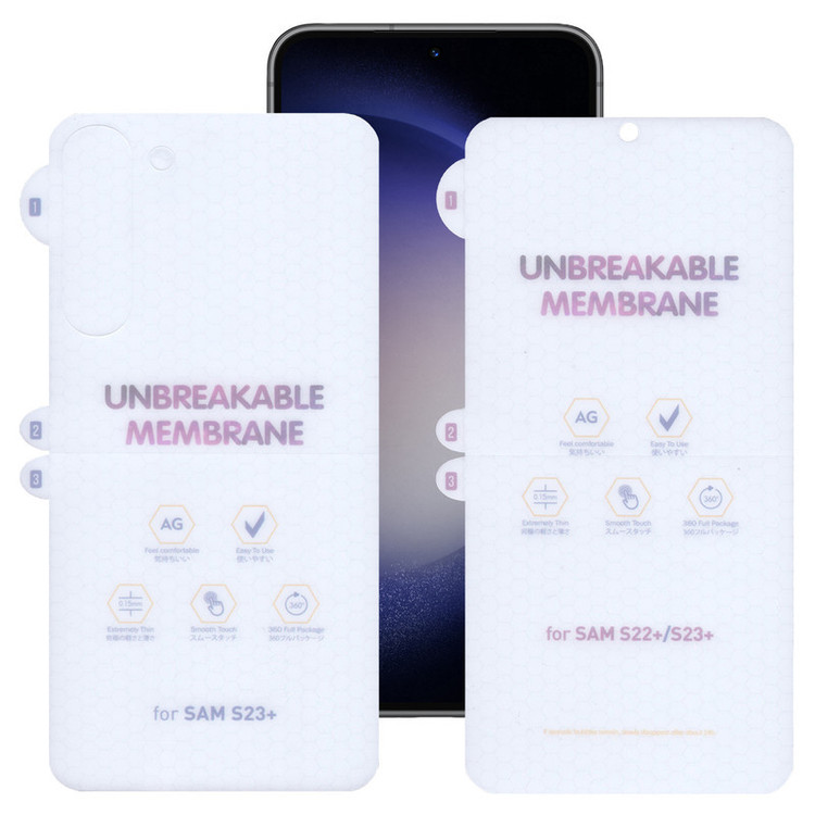 محافظ صفحه نمایش اپیکوی مدل Hydrogel-Matte مناسب برای گوشی موبایل سامسونگ Galaxy S23 Plus به همراه محافظ پشت گوشی