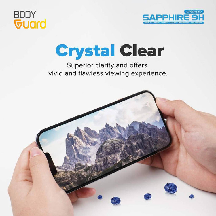 محافظ صفحه نمایش شیشه ای بادیگارد مدل آنتی استاتیک مناسب برای گوشی موبایل اپل iPhone 15 Pro