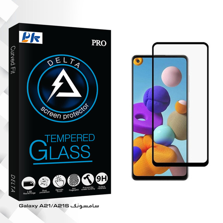 محافظ صفحه نمایش پی کی مدل Delta Glass مناسب برای گوشی موبایل سامسونگ Galaxy A21/A21S