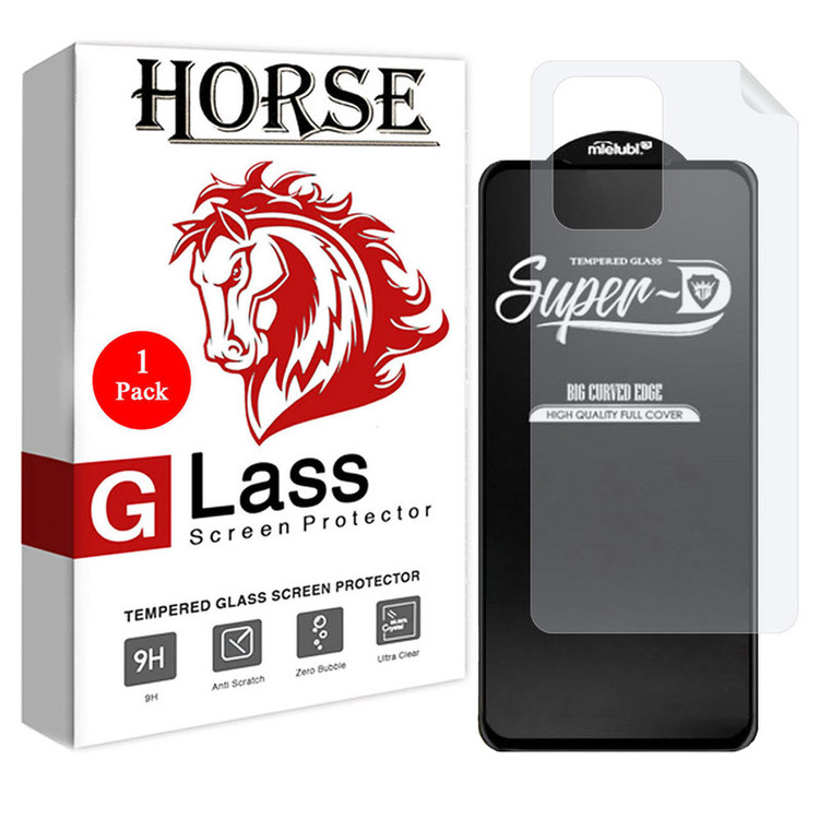 محافظ صفحه نمایش هورس مدل 2SN-Glass مناسب برای گوشی موبایل شیائومی 11T Pro به همراه محافظ پشت گوشی