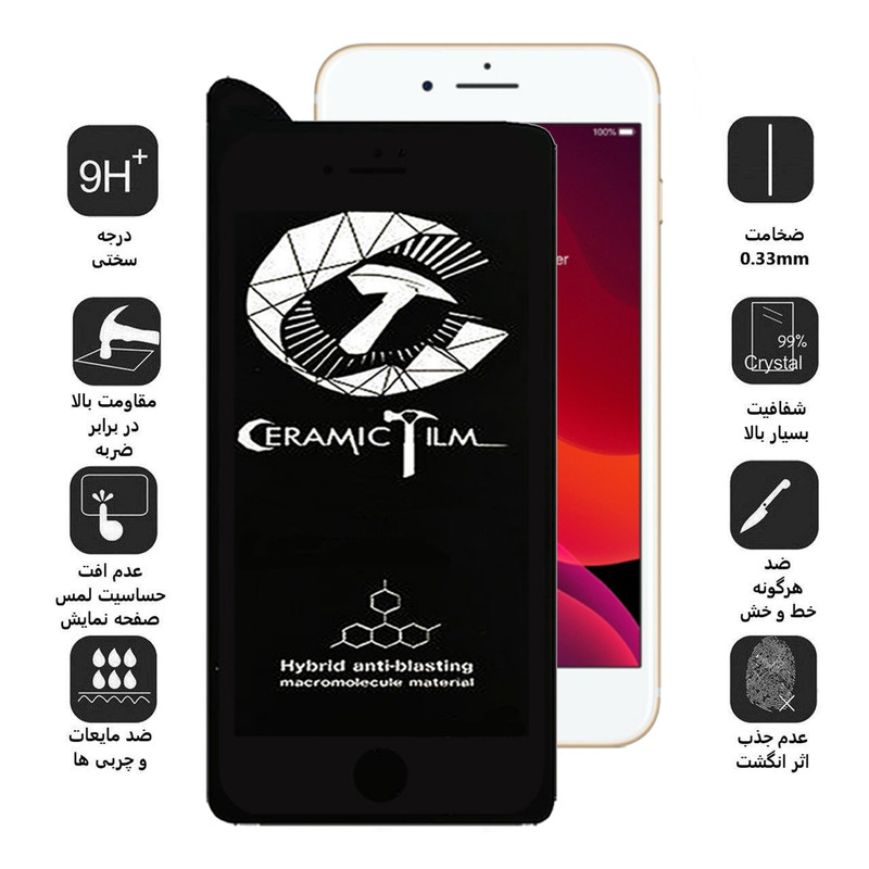 محافظ صفحه نمایش سرامیکی اپیکوی مدل Ceramic مناسب برای گوشی موبایل اپل iPhone 8 Plus / iPhone 7 Plus