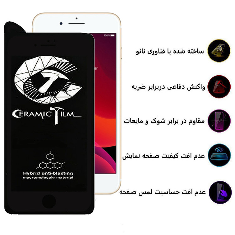 محافظ صفحه نمایش سرامیکی اپیکوی مدل Ceramic مناسب برای گوشی موبایل اپل iPhone 8 Plus / iPhone 7 Plus