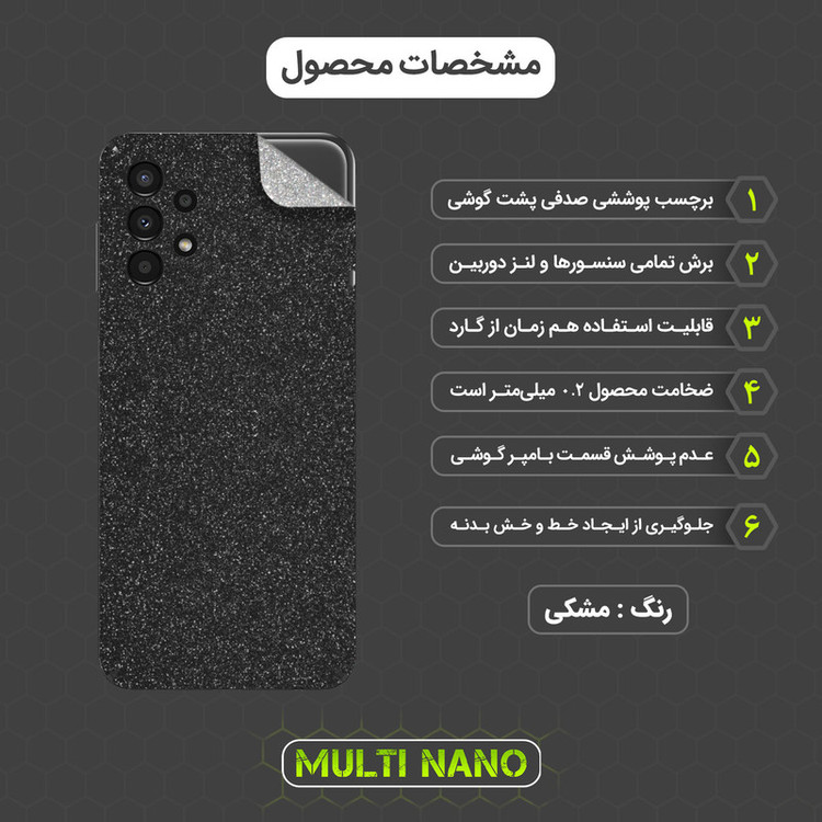 محافظ صفحه نمایش مولتی نانو مدل X-SFG مناسب برای گوشی موبایل سامسونگ Galaxy A13 4G به همراه برچسب پوششی
