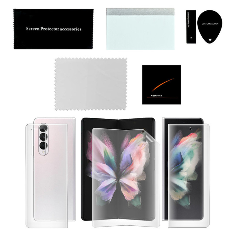 محافظ صفحه نمایش مات بادیگارد مدل HydroGel مناسب برای گوشی موبایل سامسونگ Galaxy Z Fold 3 به همراه محافظ پشت گوشی