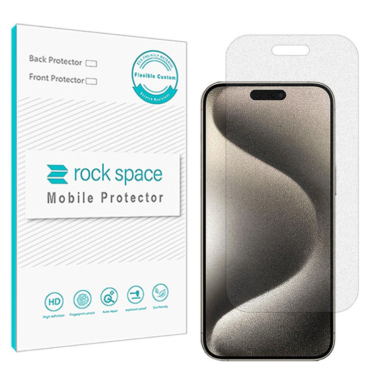 محافظ صفحه نمایش مات راک اسپیس مدل HyMTT مناسب برای گوشی موبایل اپل iPhone 15 Pro Max