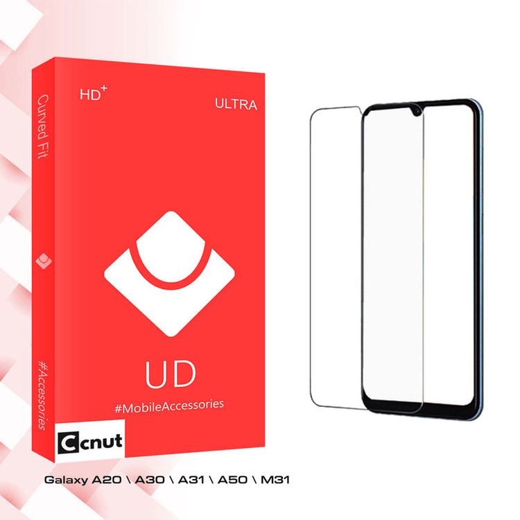 محافظ صفحه نمایش شیشه ای کوکونات مدل UD Ultra مناسب برای گوشی موبایل سامسونگ Galaxy A20 / A30 / A31 / A50 / M31