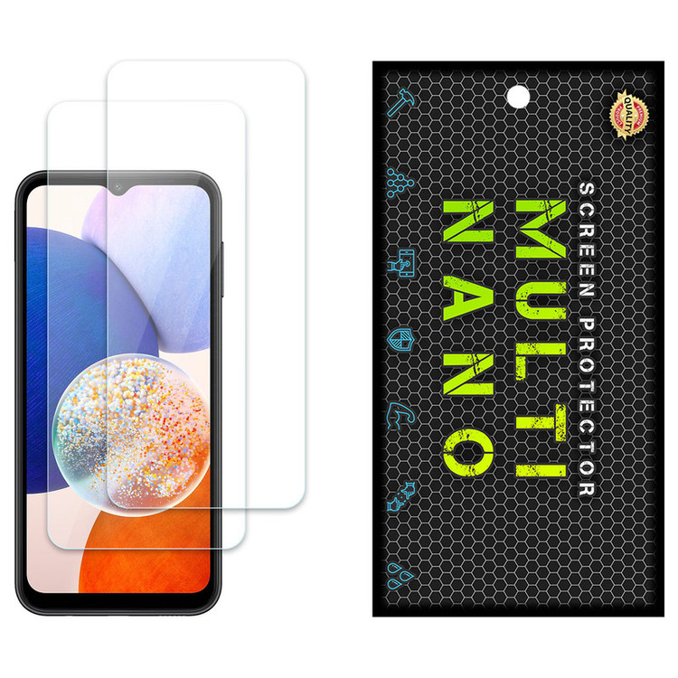 محافظ صفحه نمایش مولتی نانو مدل X-S2N مناسب برای گوشی موبایل سامسونگ Galaxy A14 بسته دو عددی