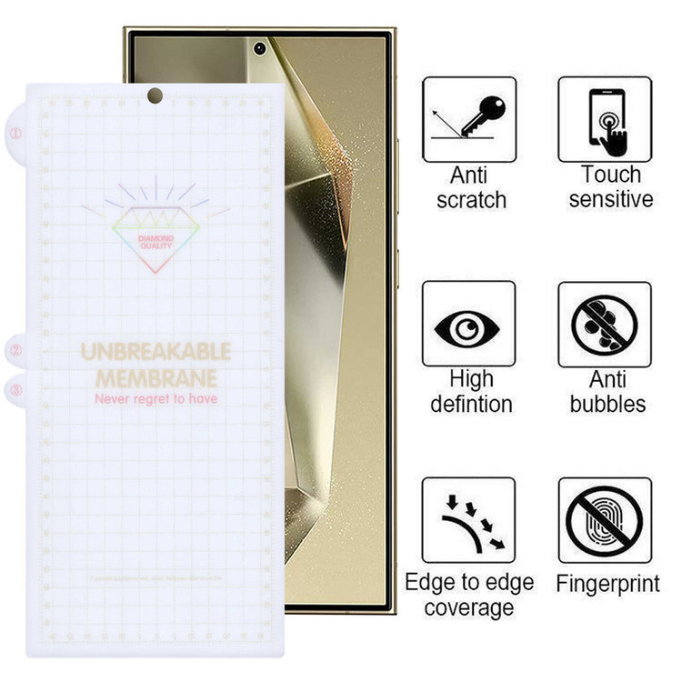 محافظ صفحه نمایش مدل Hydrogel مناسب برای گوشی موبایل سامسونگ Galaxy S24 Ultra / S23 Ultra / S22 Ultra