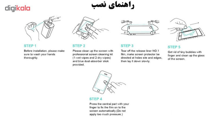 محافظ صفحه نمایش تراستکتور مدل GSS مناسب برای گوشی موبایل نوکیا 5