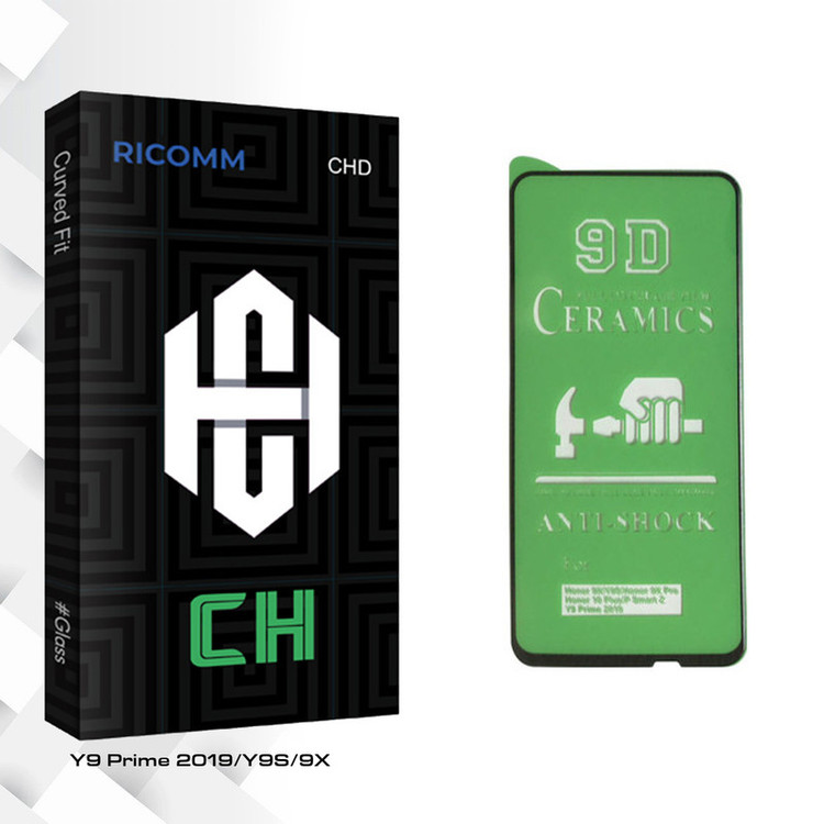محافظ صفحه نمایش 9D ریکام مدل CH glass مناسب برای گوشی موبایل هوآوی Y9 Prime 2019/Y9S/9X