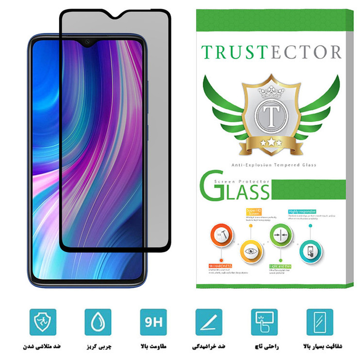 محافظ صفحه نمایش سرامیکی تراستکتور مدل CRP مناسب برای گوشی موبایل شیائومی Redmi Note 8 Pro