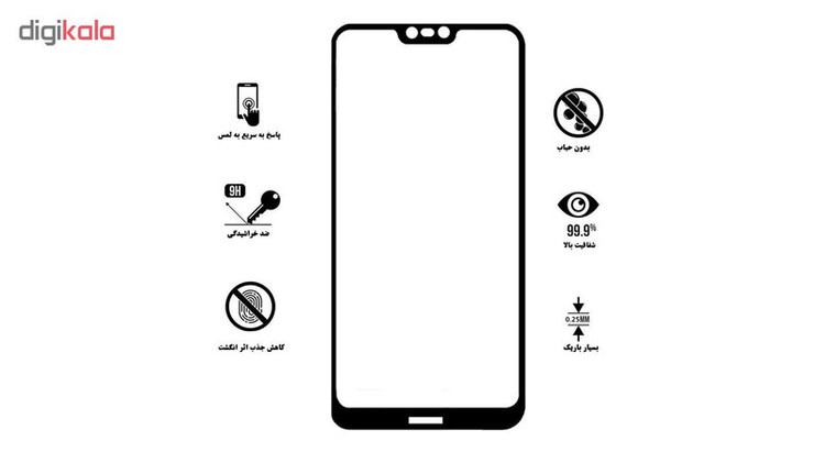 محافظ صفحه نمایش تراستکتور مدل GSS مناسب برای گوشی موبایل نوکیا X6 / 6.1 Plus