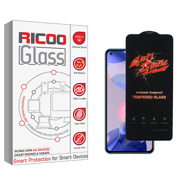 محافظ صفحه نمایش شیشه ای ریکو مدل Ricoo Glass Antistatic مناسب برای گوشی موبایل شیائومی 11 Lite 5G NE 2109119DG