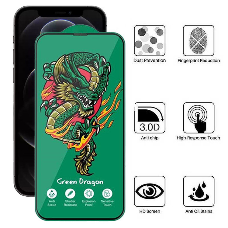 محافظ صفحه نمایش اپیکوی مدل Green Dragon ExplosionProof مناسب برای گوشی موبایل اپل iPhone 12/ 12 Pro