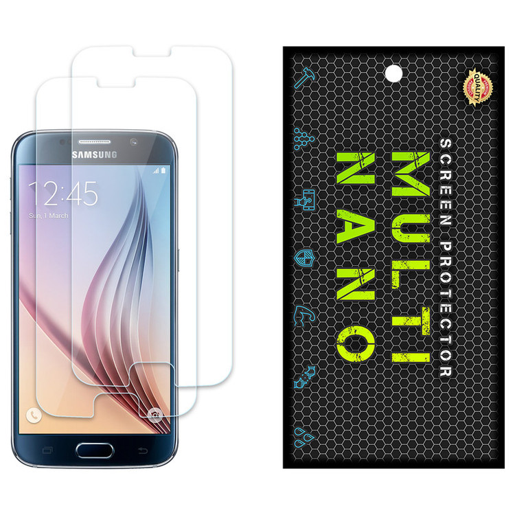 محافظ صفحه نمایش مولتی نانو مدل X-S2N مناسب برای گوشی موبایل سامسونگ Galaxy S6 بسته 2 عددی