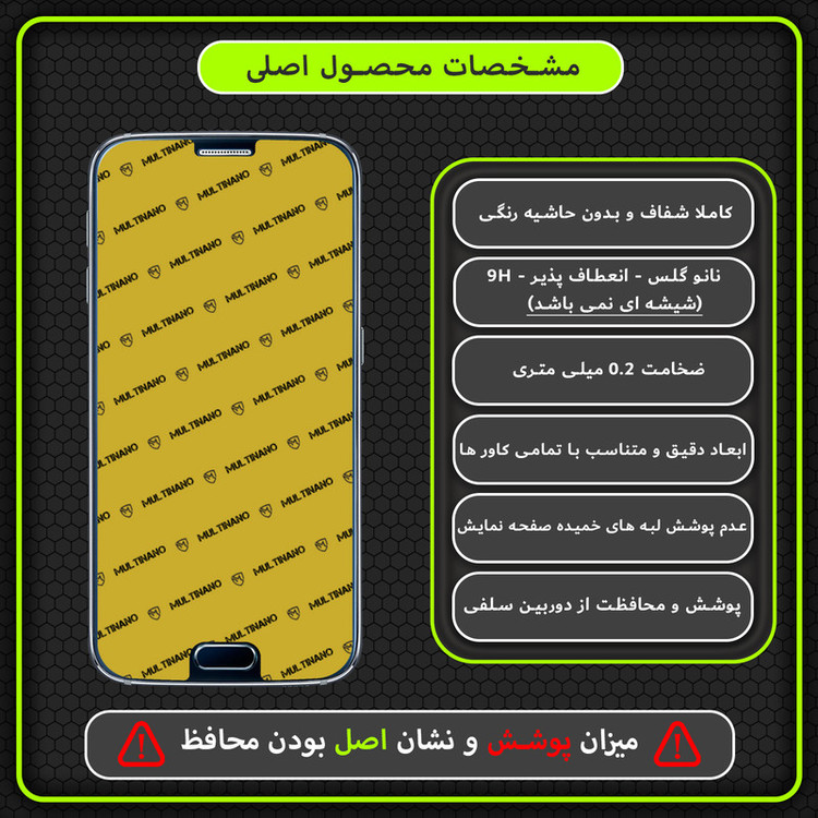 محافظ صفحه نمایش مولتی نانو مدل X-S2N مناسب برای گوشی موبایل سامسونگ Galaxy S6 بسته 2 عددی