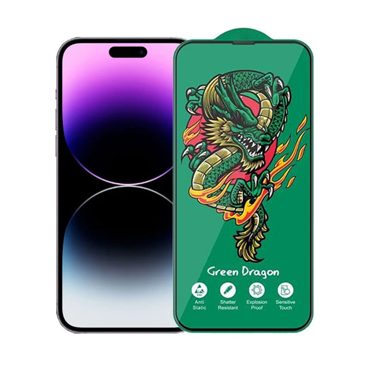 محافظ صفحه نمایش اپیکوی مدل Green Dragon ExplosionProof مناسب برای گوشی موبایل اپل iPhone 14 Pro Max
