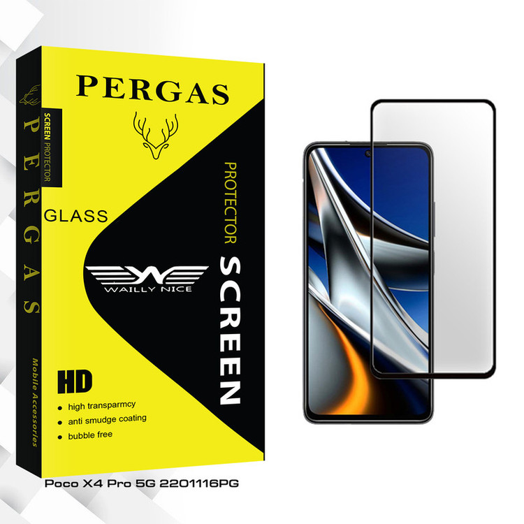 محافظ صفحه نمایش سرامیکی وایلی نایس مدل Pergas Glass مناسب برای گوشی موبایل شیائومی Poco X4 Pro 5G 2201116PG