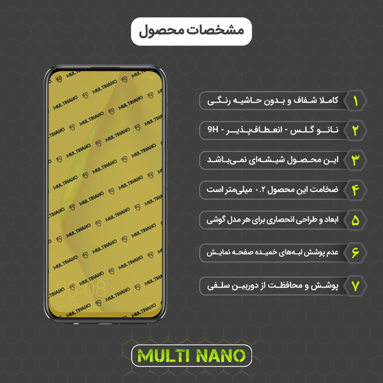 محافظ صفحه نمایش مولتی نانو مدل X-S1N مناسب برای گوشی موبایل هوآوی Nova 7i