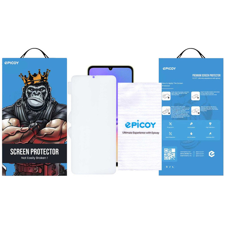محافظ صفحه نمایش اِپیکوی مدل Hydrogel-Cover مناسب برای گوشی موبایل سامسونگ Galaxy A05 / A05s / A70 / A70s