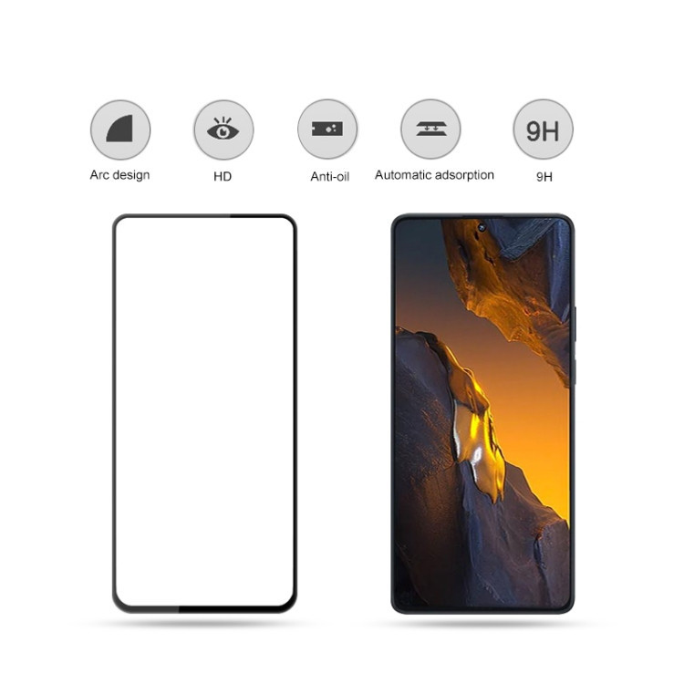 محافظ صفحه نمایش شیشه ای بادیگارد مدل FX مناسب برای گوشی موبایل شیائومی Poco F5 / F5 Pro