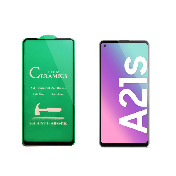 محافظ صفحه نمایش سرامیکی گریفین مدل FLCRG GN mo مناسب برای گوشی موبایل سامسونگ Galaxy A21s