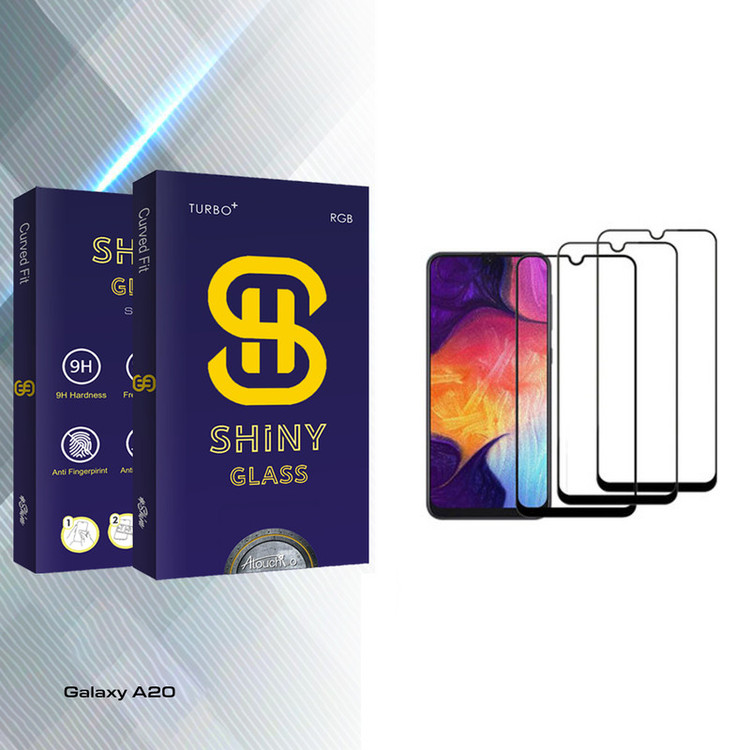 محافظ صفحه نمایش آتوچبو مدل Shiny Glass مناسب برای گوشی موبایل سامسونگ Galaxy A20 بسته سه عددی