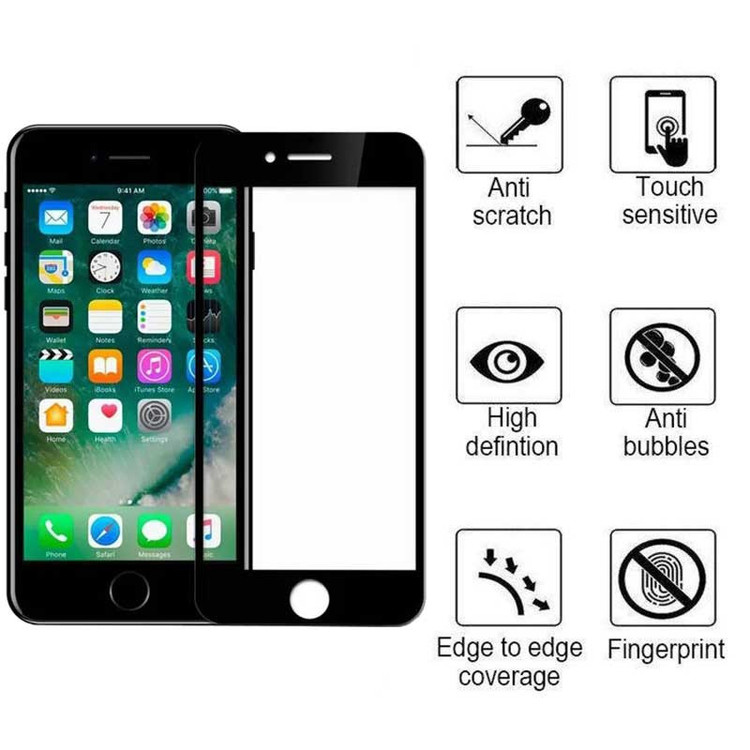 محافظ صفحه نمایش اپیکوی مدل Super 5D مناسب برای گوشی موبایل اپل iPhone 7/ 8/ SE 2020/ SE 2022