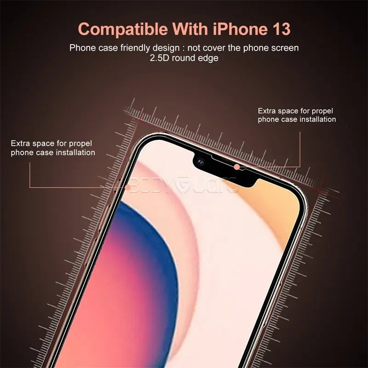 محافظ صفحه نمایش بادیگارد مدل FIP مناسب برای گوشی موبایل اپل iPhone 13 Pro Max