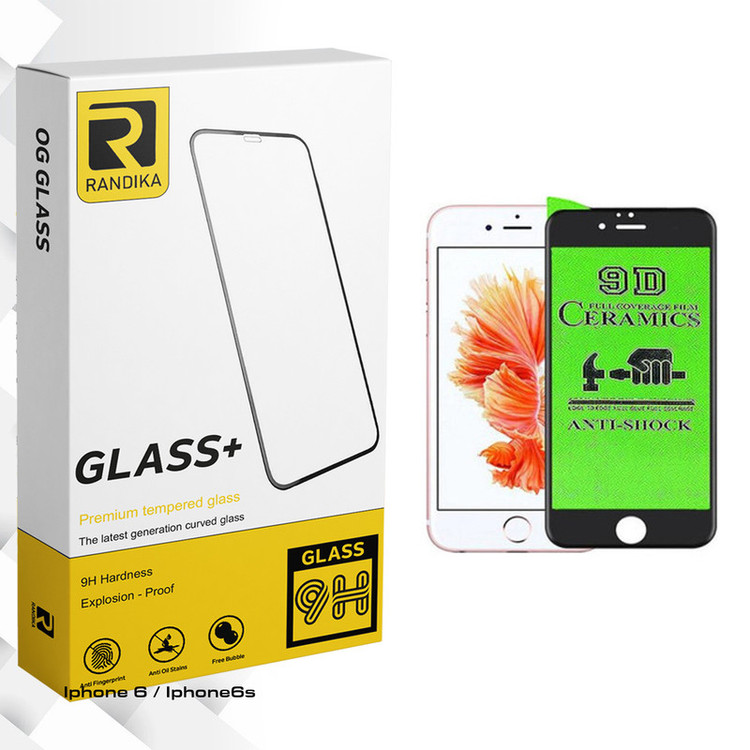 محافظ صفحه نمایش 9D راندیکا مدل GLD مناسب برای گوشی موبایل اپل iphone 6 / 6s