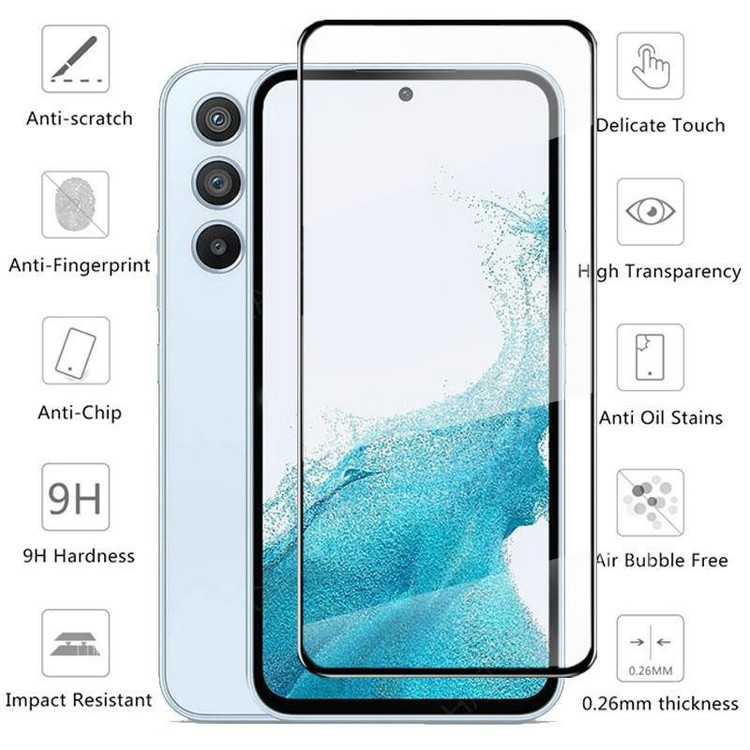 محافظ صفحه نمایش شیشه ای مدل FS 2 مناسب برای گوشی موبایل سامسونگ Galaxy A34