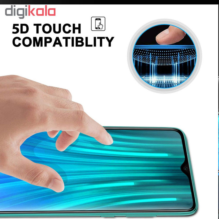 محافظ صفحه نمایش 5D هورس مدل FAG مناسب برای گوشی موبایل شیائومی Redmi Note 8