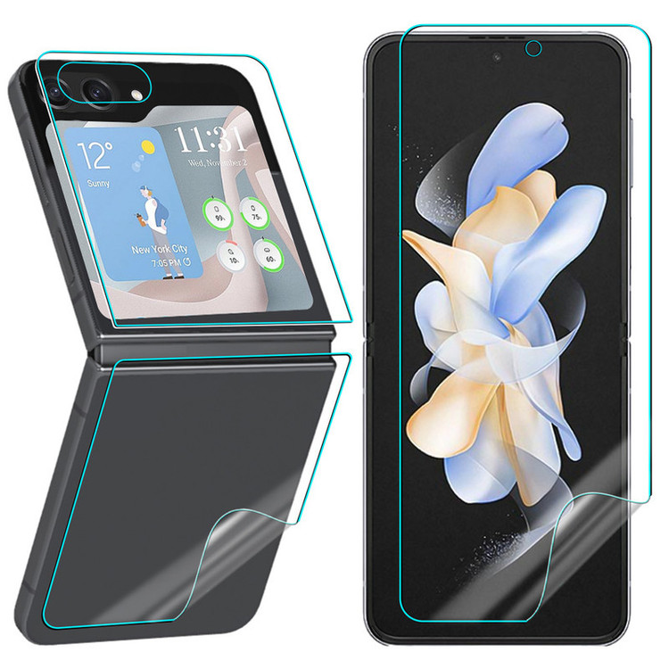 محافظ صفحه نمایش بادیگارد مدل HydroGel مناسب برای گوشی موبایل سامسونگ Galaxy Z Flip 5 به همراه محافظ پشت