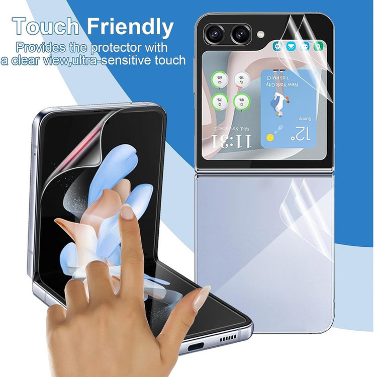 محافظ صفحه نمایش بادیگارد مدل HydroGel مناسب برای گوشی موبایل سامسونگ Galaxy Z Flip 5 به همراه محافظ پشت