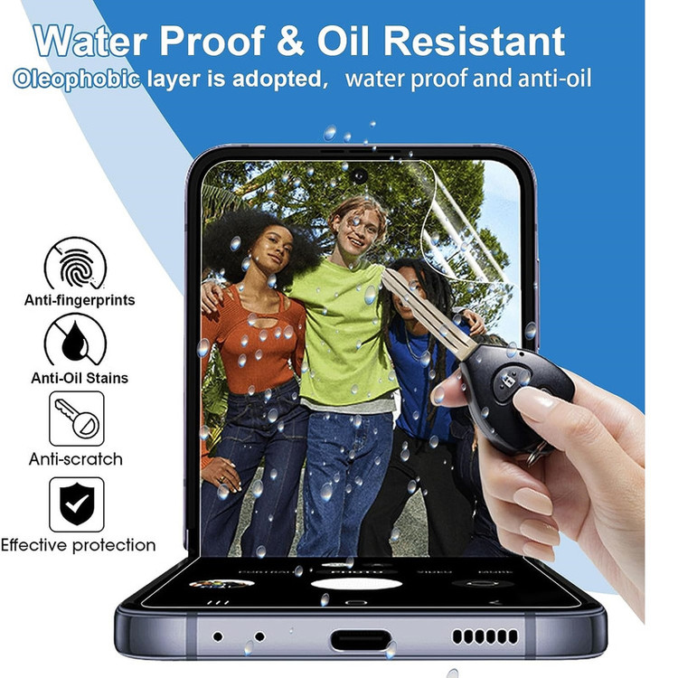 محافظ صفحه نمایش بادیگارد مدل HydroGel مناسب برای گوشی موبایل سامسونگ Galaxy Z Flip 5 به همراه محافظ پشت