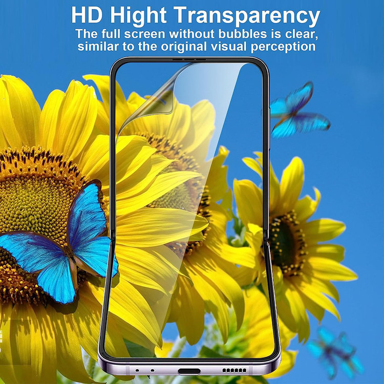 محافظ صفحه نمایش بادیگارد مدل HydroGel مناسب برای گوشی موبایل سامسونگ Galaxy Z Flip 5 به همراه محافظ پشت