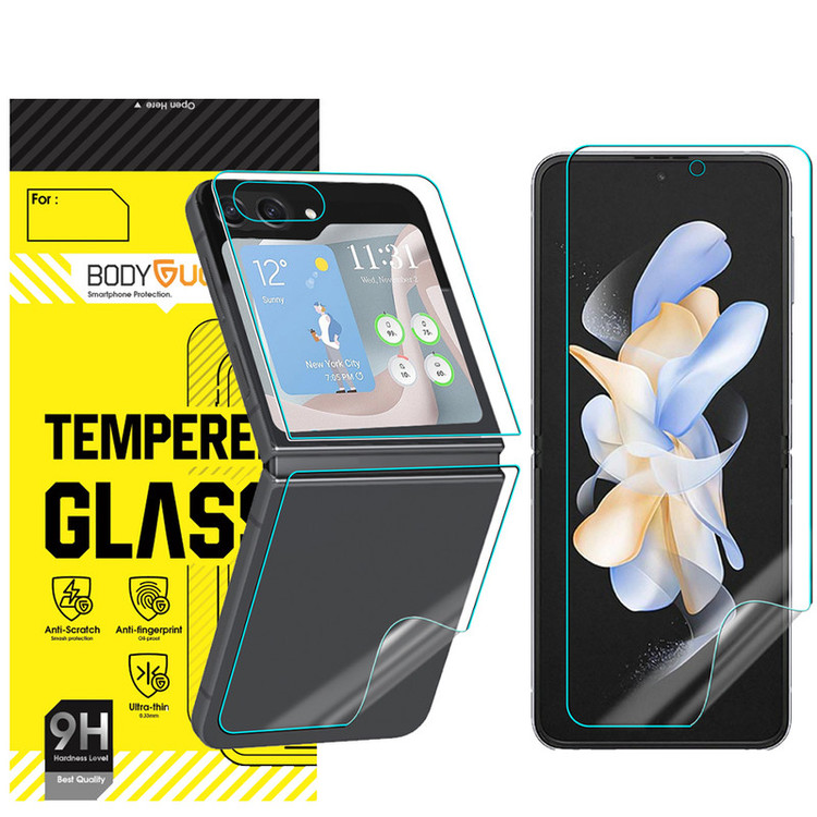 محافظ صفحه نمایش بادیگارد مدل HydroGel مناسب برای گوشی موبایل سامسونگ Galaxy Z Flip 5 به همراه محافظ پشت
