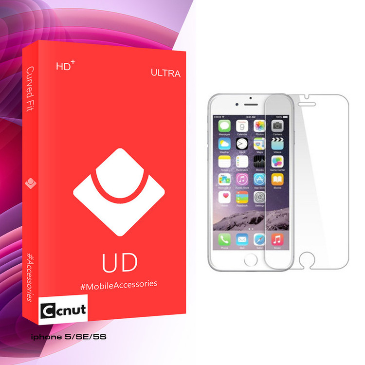 محافظ صفحه نمایش کوکونات مدل UD Glass مناسب برای گوشی موبایل اپل iphone 5/SE/5S