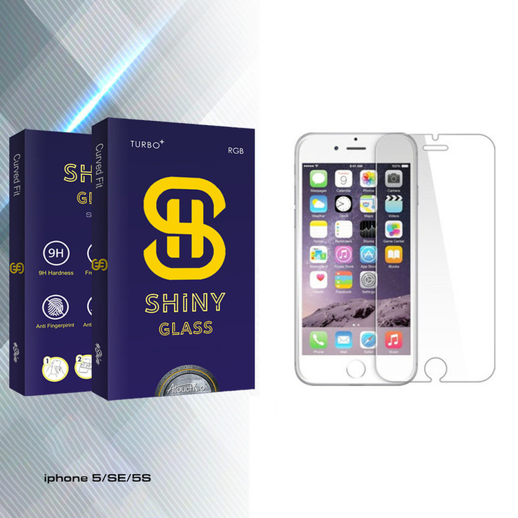 محافظ صفحه نمایش آتوچبو مدل Shiny Glass مناسب برای گوشی موبایل اپل iphone 5/SE/5S