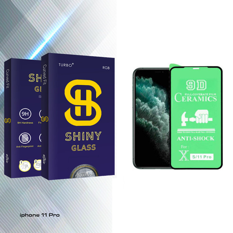محافظ صفحه نمایش آتوچبو مدل Shiny Glass مناسب برای گوشی موبایل اپل iphone11 Pro