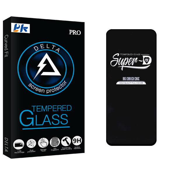 محافظ صفحه نمایش پی کی مدل Delta GlassSuper D مناسب برای گوشی موبایل شیائومی Note 9s