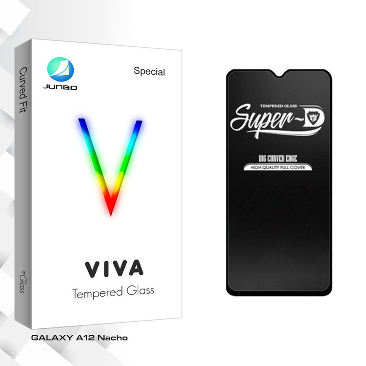 محافظ صفحه نمایش شیشه ای جانبو مدل Viva Glass Super-D مناسب برای گوشی موبایل سامسونگ GALAXY A12 Nacho