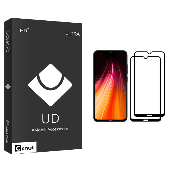 محافظ صفحه نمایش کوکونات مدل UD Black مناسب برای گوشی موبایل شیائومی Redmi Note 8 بسته دو عددی