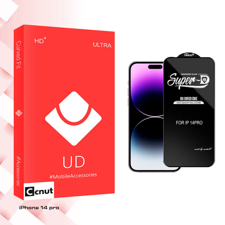 محافظ صفحه نمایش کوکونات مدل UD super-D مناسب برای گوشی موبایل اپل iPhone 14 pro