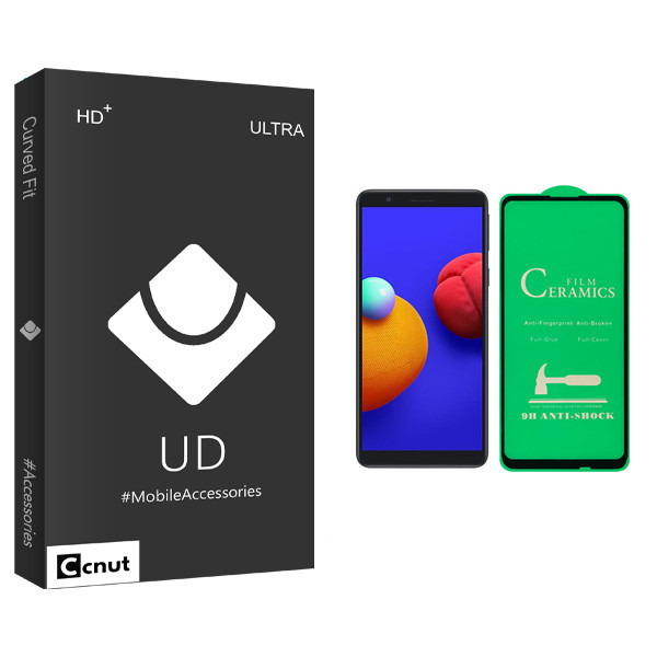 محافظ صفحه نمایش سرامیکی کوکونات مدل UD Black مناسب برای گوشی موبایل سامسونگ Galaxy A01 Core