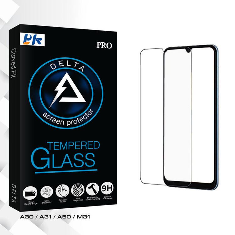 محافظ صفحه نمایش شیشه ای پی کی مدل Delta Glass مناسب برای گوشی موبایل سامسونگ Galaxy A30 / A31 / A50 / M31