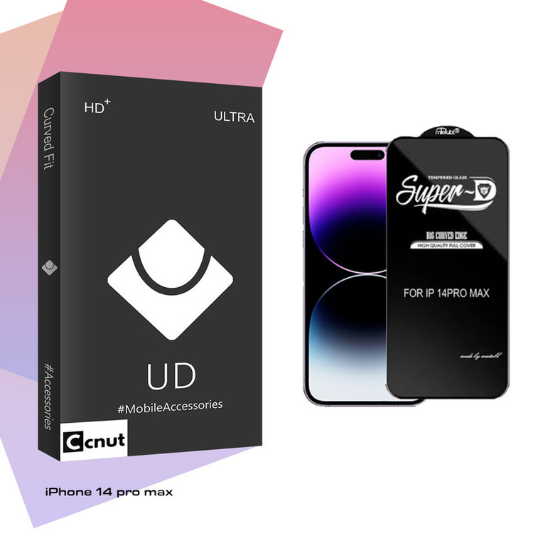 محافظ صفحه نمایش کوکونات مدل UDB super-D مناسب برای گوشی موبایل اپل iPhone 14 pro max