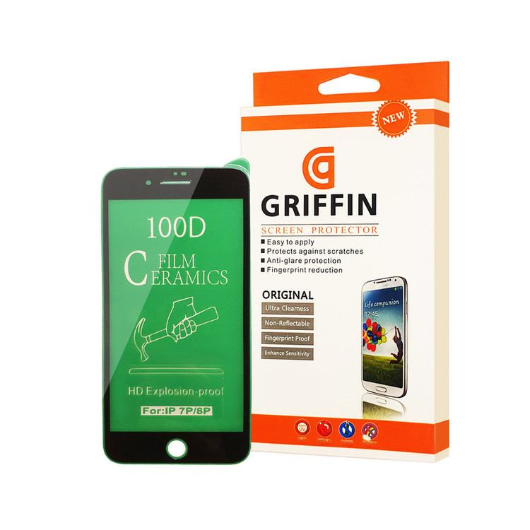 محافظ صفحه نمایش سرامیکی گریفین مدل FLCRG GN st مناسب برای گوشی موبایل اپل iPhone 7 Plus