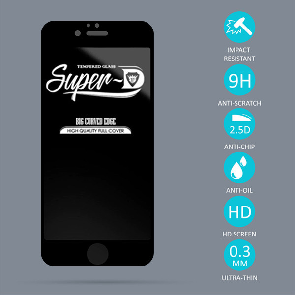 محافظ صفحه نمایش مدل Super D مناسب برای گوشی موبایل اپل iPhone 6s Plus